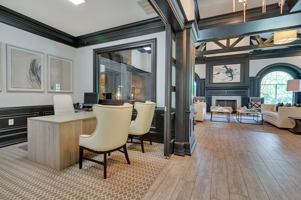 clubhouse view of the leasing area